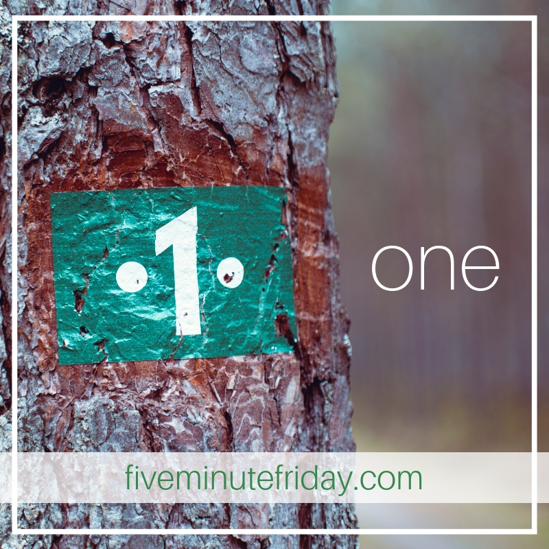 one