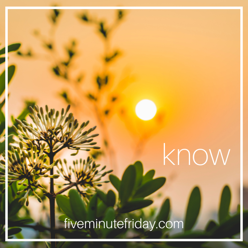 know