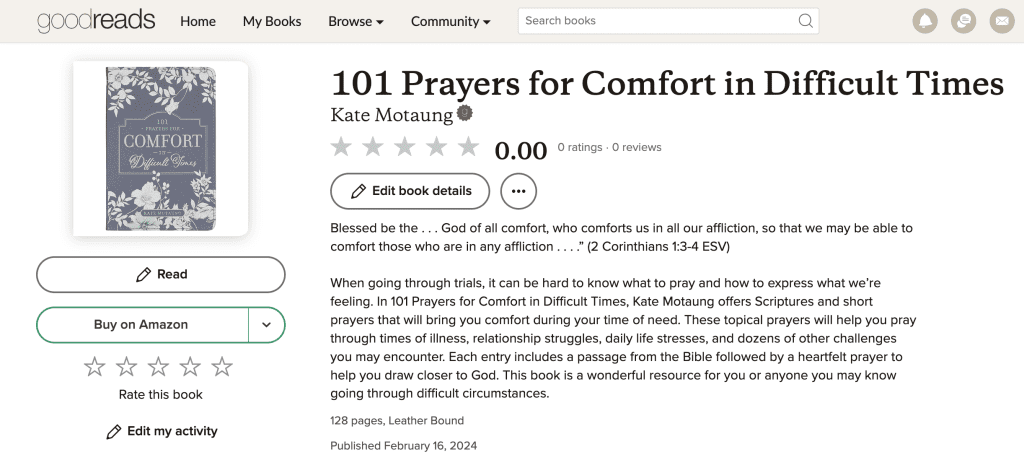 prayers for comfort